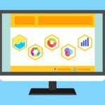 Free statistic survey website vector