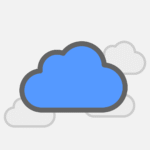 Free cloud storage icon vector
